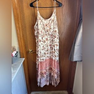 1X Maurices hi-low dress